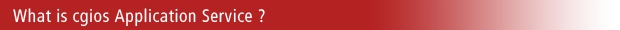 What is the cgios application service?